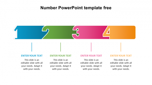 Number PowerPoint template free 