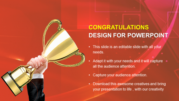 CONGRATULATIONS DESIGN FOR POWERPOINT