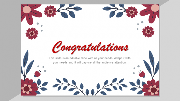 Editable congratulation PowerPoint templates free download