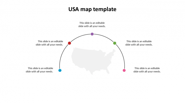 USA map template