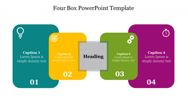 Four Box PowerPoint Template