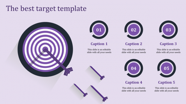 target template powerpoint-the best target template-purple