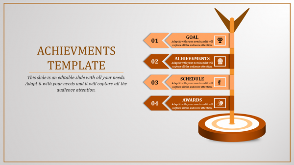 achievement powerpoint presentation-achievement Templates-4-orange