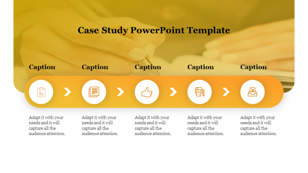 Case Study PowerPoint Template-5-Yellow