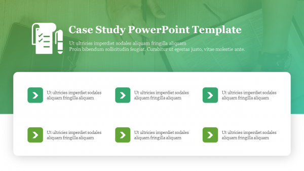 Case Study PowerPoint Template-6-Green