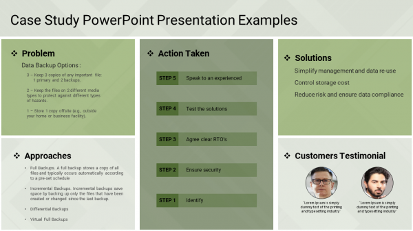 Case Study PowerPoint Presentation Examples-5-green