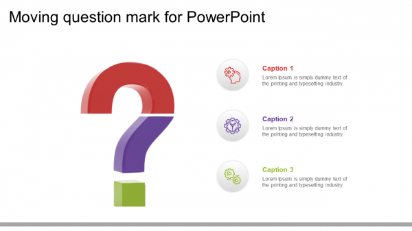 moving question mark for powerpoint