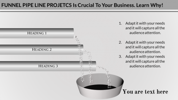 powerpoint pipeline template-funnel -pipe line projects-3-gray