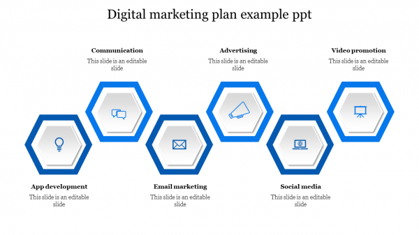 digital marketing plan example ppt-Blue
