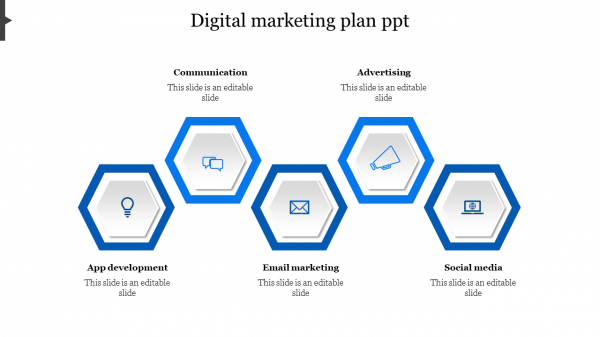 digital marketing plan ppt-5-Blue