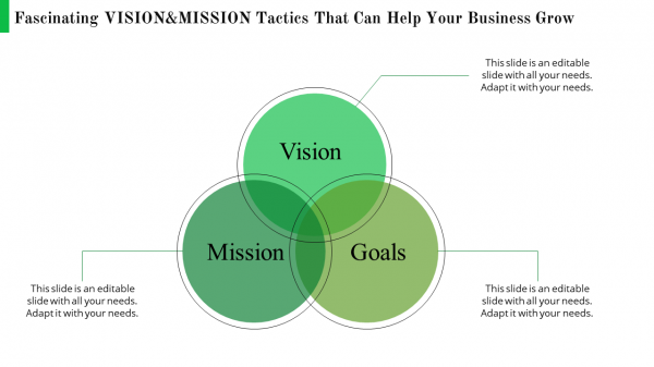 vision and mission template-vision & mission --3-green