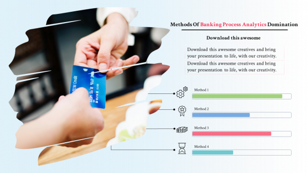 banking powerpoint templates-banking process analytics-4-multi color