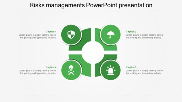 risk management presentation slides-green