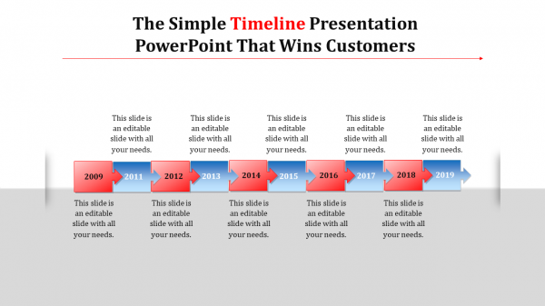 timeline presentation powerpoint-The Simple Timeline Presentation PowerPoint That Wins Customers