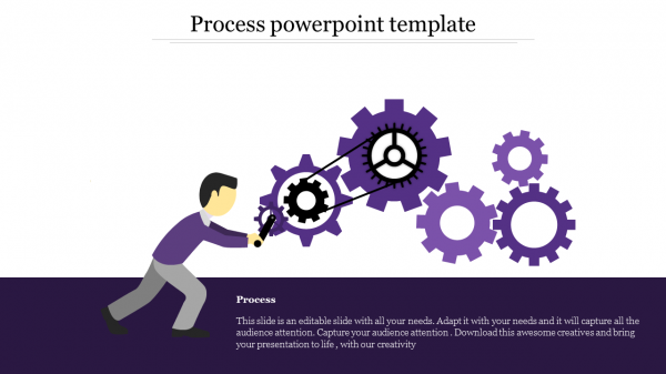 process powerpoint template-Purple