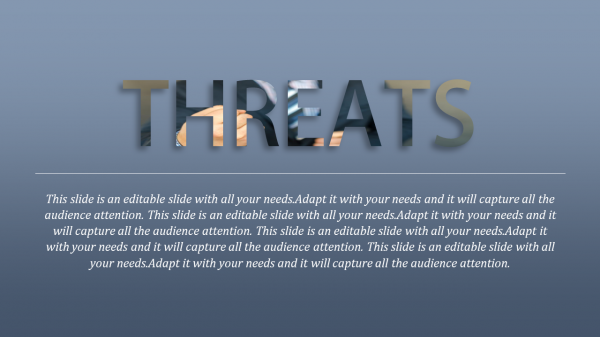 strength weakness opportunity threat template-threats-multi color-style 3