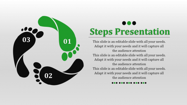 powerpoint steps template-steps presentation-green-style 1