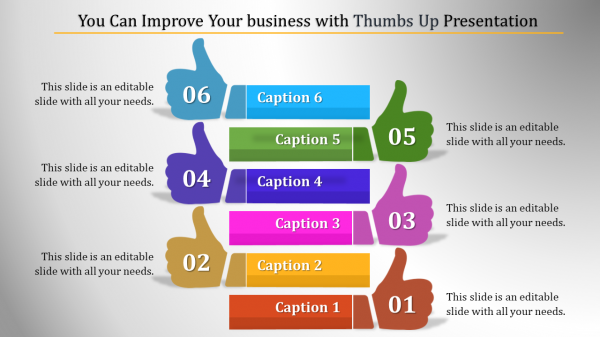 thumbs up powerpoint-You Can Improve Your business with Thumbs Up Presentation