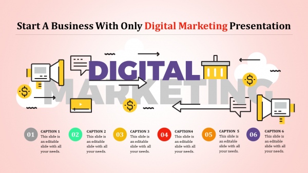 digital marketing presentation ppt-Start A Business With Only Digital Marketing Presentation