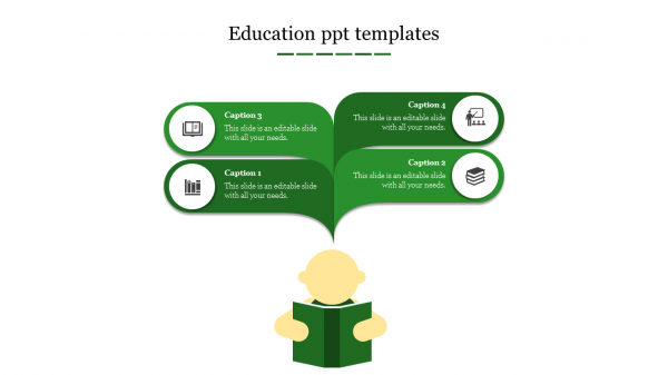 education ppt templates-4-Green