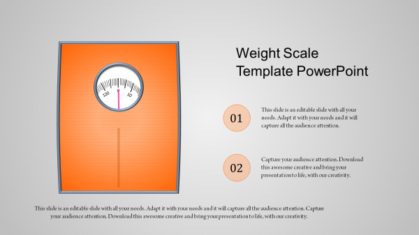 scale template powerpoint-weight scale template powerpoint-orange-style 3