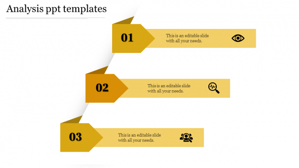 analysis ppt templates-Yellow