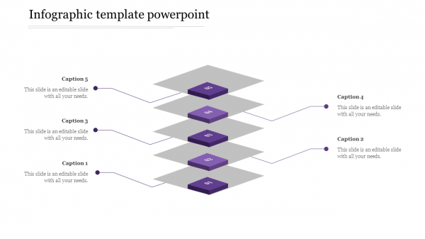 infographic template powerpoint-Purple