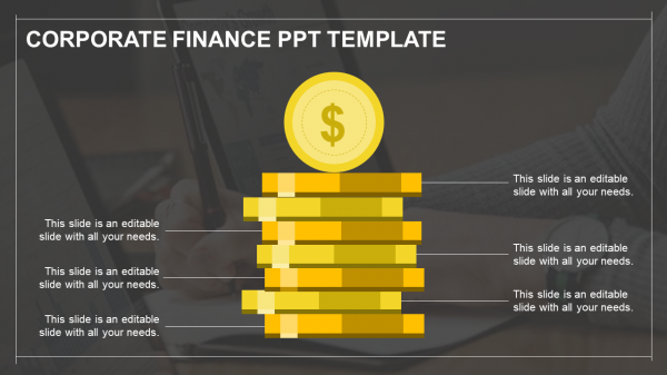 finance ppt template-yellow