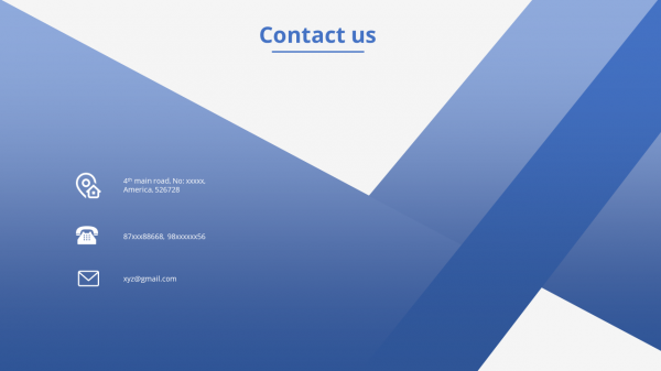 Contact us powerpoint template