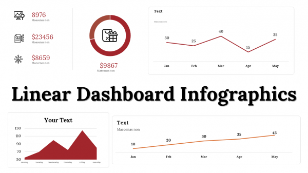 Linear Dashboard Infographics