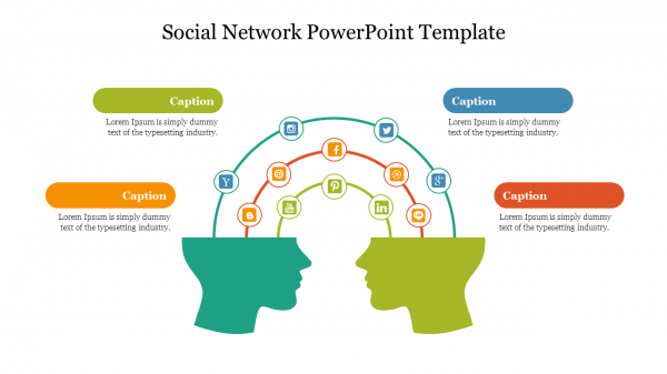 social network powerpoint template