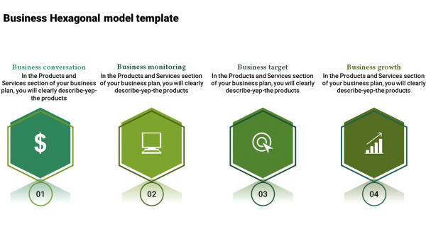top business powerpoint templates-Business-hexagonal-model