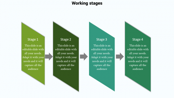 company powerpoint-Working-stages
