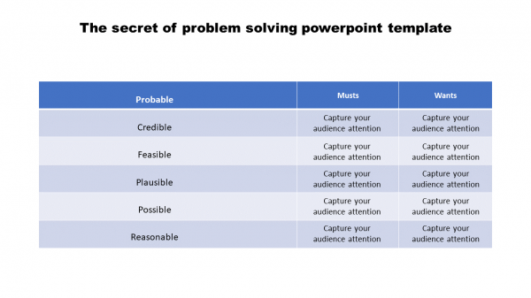 problem solving powerpoint template-The secret of problem solving powerpoint template