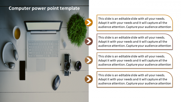 computer powerpoint template-Computer power point template