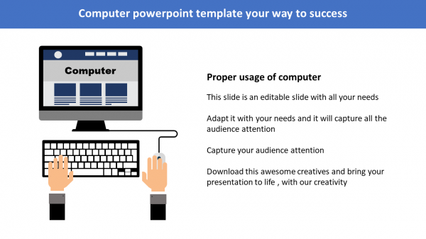 computer powerpoint template-Computer powerpoint template your way to success