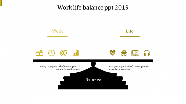 work life balance ppt 2019-yellow