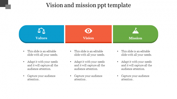 vision and mission ppt template