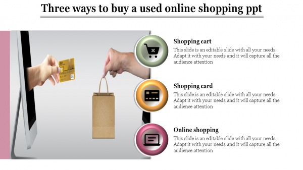 online shopping ppt-Three ways to buy a used online shopping ppt