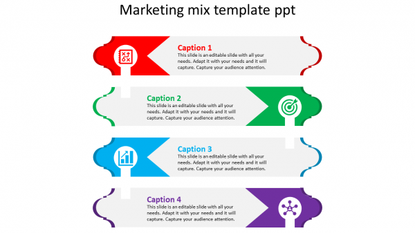 marketing mix template ppt