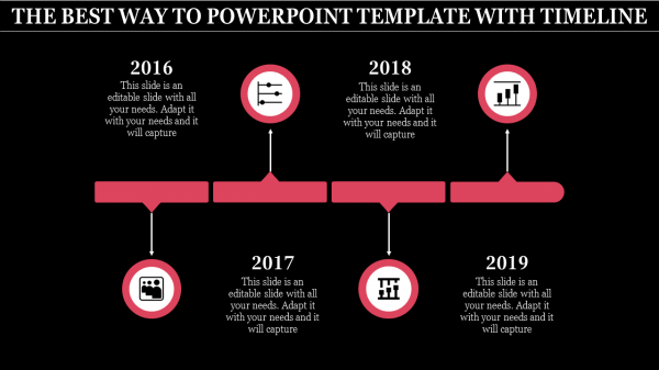 powerpoint template with timeline-THE BEST WAY TO POWERPOINT TEMPLATE WITH TIMELINE-4-red