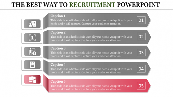 recruitment powerpoint presentation-THE BEST WAY TO RECRUITMENT POWERPOINT-red
