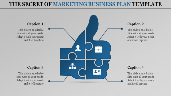 marketing business plan template-The Secret of MARKETING BUSINESS PLAN TEMPLATE-blue