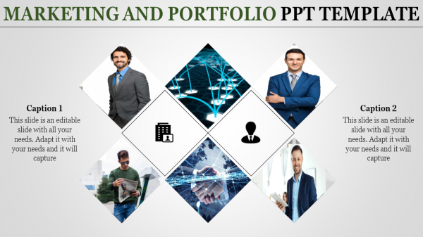 portfolio ppt template-Marketing And PORTFOLIO PPT TEMPLATE