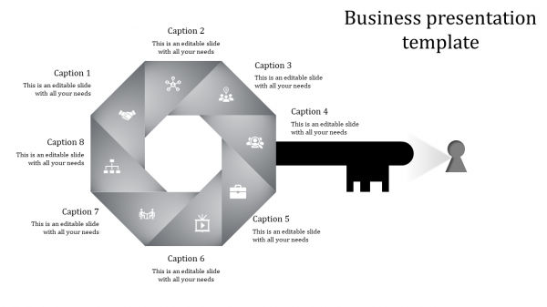 business presentation template-business presentation template-gray