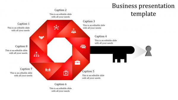 business presentation template-business presentation template-red