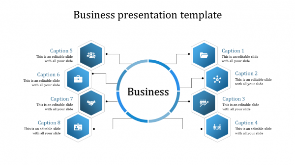 business powerpoint-Business presentation template-8-blue