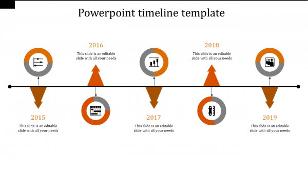 powerpoint timeline template-powerpoint timeline template-orange