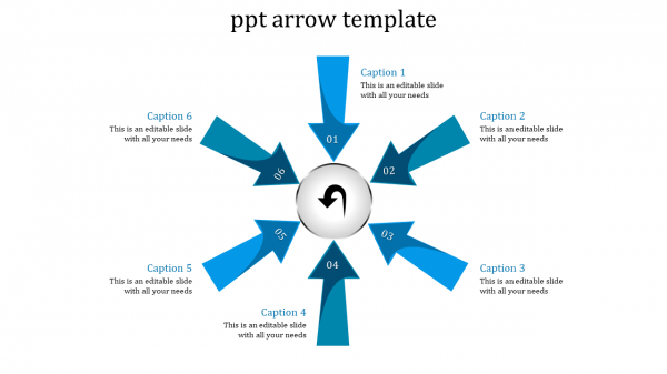 ppt arrow template-ppt arrow template-6-blue