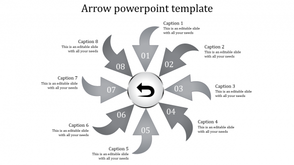 arrows powerpoint templates-arrows powerpoint templates-GREY